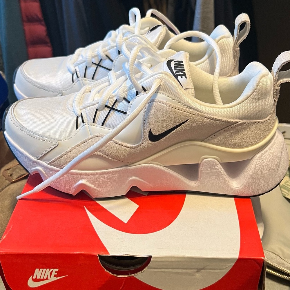 Nike White and Black Athletic Shoes